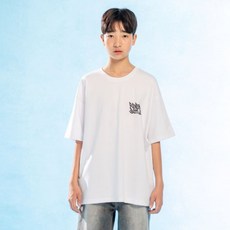 제이씨비 주니어 레터 그래피티 나염 분또 반팔 티셔츠 U306