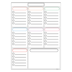HATAESMALL 每日冰箱磁性備忘板 白色彩虹, 軟質橡膠磁鐵