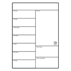 Hatae Small 日用冰箱磁鐵留言板 白色款 A3, 軟性橡膠磁鐵