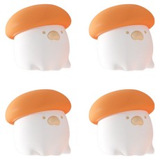 Natural Park 嬰幼兒用蘑菇矽膠防撞護角, 橘色, 4個