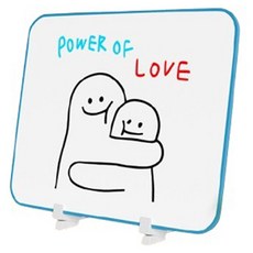 卡尼亞 每日備忘板 藍盒 雙面立式白板, 塑膠軟質邊框