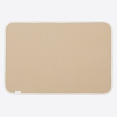 bamiblanc 幼兒用 細密絎縫 純棉防水墊, 米色, 1個