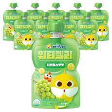 ATEX 碰碰狐 鯊魚寶寶 果凍飲, 10個, 麝香葡萄口味, 110ml