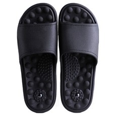 通勤倉庫 室內指壓拖鞋 250~255mm, 黑色, 1個