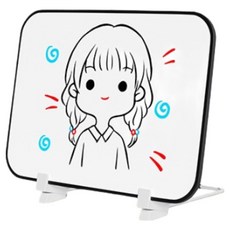 Kania 日常備忘板 黑盒 雙面立式白板, 塑膠軟質邊條