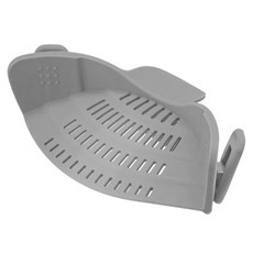 AHOYE 食品級矽膠鍋邊瀝水器 適用所有鍋型, 黑色, 1個