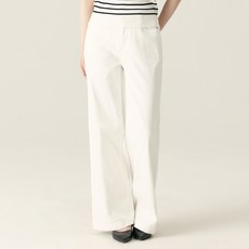 로엠 여성용 린넨 와이드 데님 바지