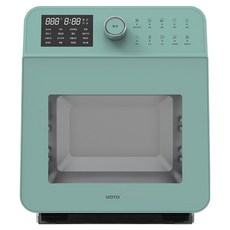 VOTO 全不鏽鋼烤箱型蒸氣清潔熱風乾燥功能氣炸鍋 15L, CA-S15L, 薄荷