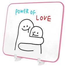 Kania 每日記事板 Foundation 雙面立式白板, 塑膠軟邊