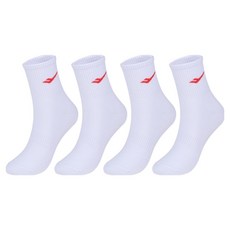 PRO-SPECS 男款彩色logo中筒運動襪, 紅色, 4個