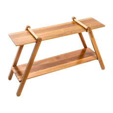 WOODLIFE 原木圓生 原木手工天字架, 2層, 單一顏色