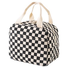Geochin Eonni 可愛保冷袋, 黑色格紋, 1個