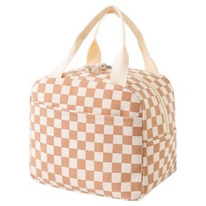 Geochin Eonni 可愛保冷袋, 咖啡格紋, 1個