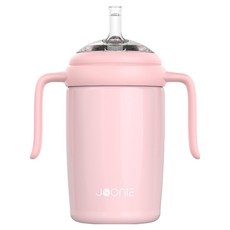 JOONIE 不鏽鋼吸管杯, 粉紅色, 1個, 330ml