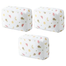 efactory Judy N 生活防水衣物棉被收納箱, 水果, 3個