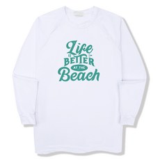 Life is better 寬鬆版型防磨長袖T恤