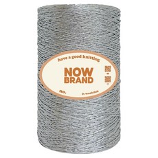WoolClub NOW BRAND 金屬紗線 編織線 250g, 1個, 銀色