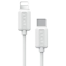 뉴클 C-8 PD 고속충전 데이터 케이블, 화이트, 1개, 1.5m