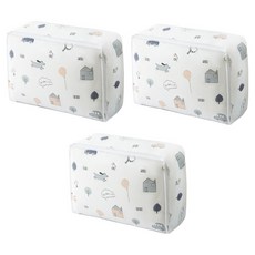 리빙공감 생활방수 의류 이불 수납 보관함, 행복한집, 3개