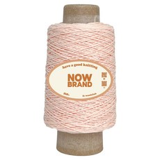 WoolClub NOW BRAND 紮實純棉線 100g 1mm, 105 奶油蜜桃, 1個