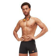 speedo 男款高耐用四角科技拼接泳褲 8-00303516839