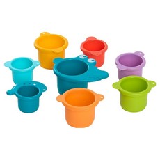 Kes.B 自然沙星朋友們 鱷魚疊疊杯, 1套