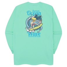 썸머오션 오버핏 래쉬가드 긴팔 티셔츠