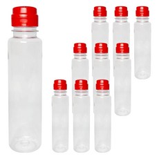 大慶 P 家用醬料瓶 + 紅色蓋, 10個, 210ml