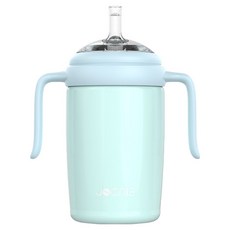 JOONIE 不鏽鋼吸管杯, 天藍色, 1個, 330ml