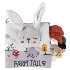 巨嘴鳥幼兒用農場尾巴觸覺遊戲布書, 混色