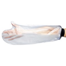 난리시스터즈 프리미엄 기브스 방수커버 성인 반팔, 블랙, 1개