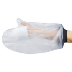 난리시스터즈 프리미엄 기브스 방수커버 성인 손바닥, 블랙, 1개