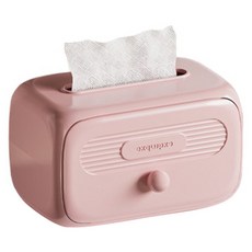 Richi Ssalbong 精美方形面紙盒 20 x 11 x 13 cm, 粉紅色, 1個