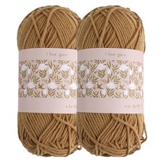 청송뜨개실 아이러브얀 뜨개실, 33 카멜, 2개