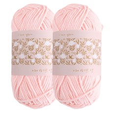청송뜨개실 아이러브얀 뜨개실, 05 피치핑크, 2개
