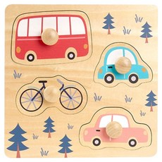 Kes.B 堅固大型手抓板拼圖組 交通工具, 1套