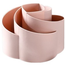 굄스 튤립 다용도 연필꽂이 15.5 x 15.5 x 13 cm, 핑크, 1개