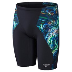 speedo 男款Tantanri 5分平紋染色數位V型緊身泳褲 8-1085115890