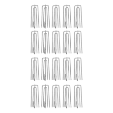 AHOYE 不鏽鋼窗簾掛勾, 20個, 單一顏色