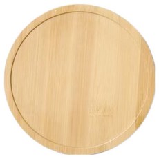 트릴리어네어 감각 우드 트레이, 대나무 원형, 1개