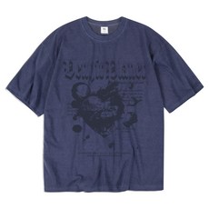 벤힛 Dark Planet 피그먼트 워싱 반팔 티셔츠