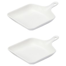 HAPPY JUNG 韓國 Hansu 平底盤, 2個, 白色, 中盤