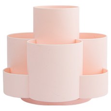 굄스 회전형 데스크탑 사무실 연필꽂이 11.6 x 11.6 x 11.6 cm, 피치, 1개