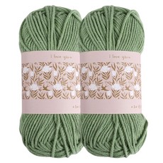 청송뜨개실 아이러브얀 뜨개실, 27 인디그린, 2개