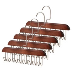 Naniz 領帶內衣掛鉤衣架, 深棕色, 5個