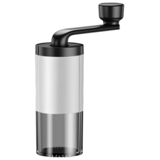 SUNORO 德系設計 小型手搖咖啡豆研磨器, 白色, 36ml, 1個