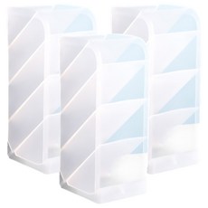 비레보 데스크용 펜꽂이 비스듬히 꽂는 학생 문구 정리함 83mm, 화이트, 3개