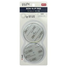 일상속반짝 가구 밀림 방지 패드 원형 4P, 1개, 투명