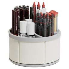 캐시리치 360도 회전 데스크 오거나이저 12 x 8 cm, 화이트, 1개