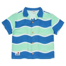 LaughingChild 兒童涼感透氣波浪短袖襯衫